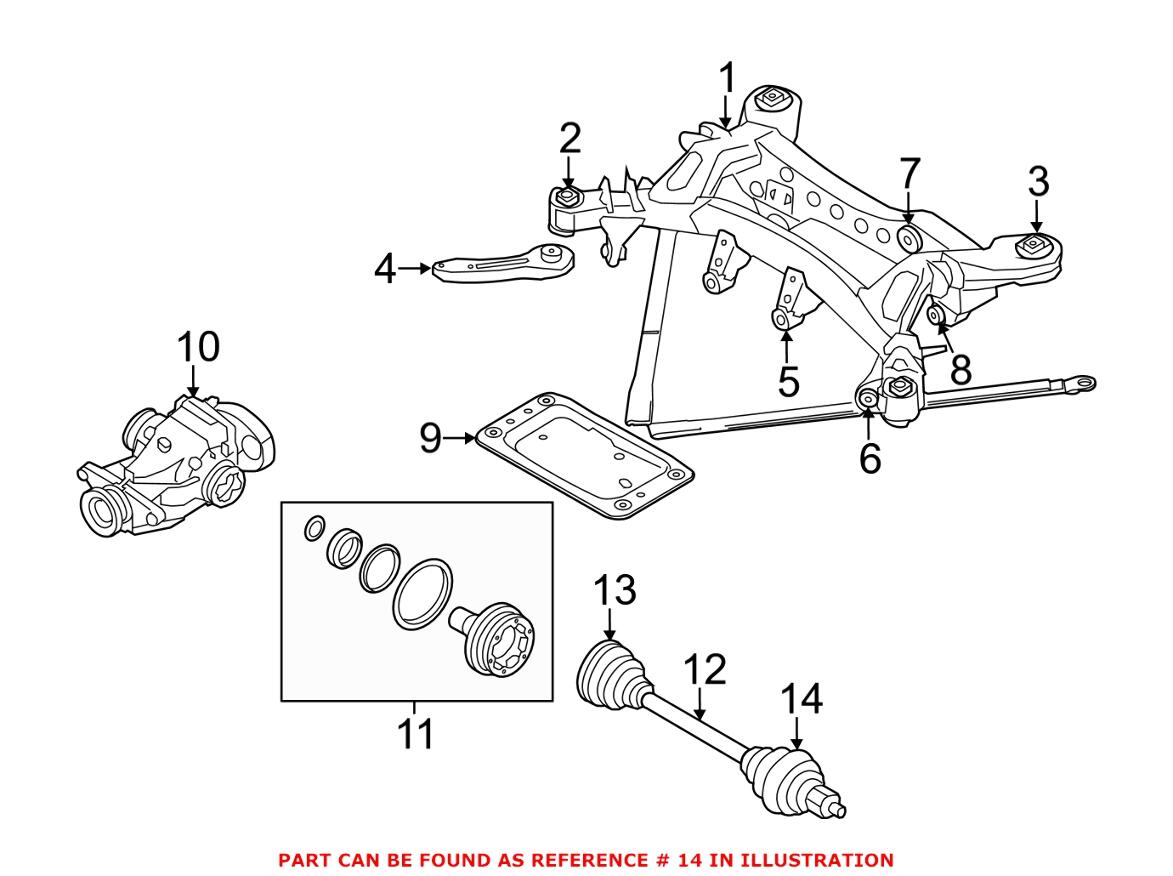 BMW CV Joint Boot Kit - Rear Outer 33217562496